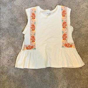 NWOT Francesca’s floral tank top